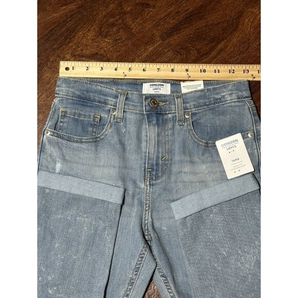 Levi's Tapered Distressed Ripped/Patched Super Flex Adjust Waist Girls 14 Jeans - Picture 5 of 16